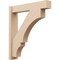 Ekena Millwork 6-in W x 30-in D x 34-in H Balboa Block Rough Cedar Woodgrain TimberThane Outlooker, Primed Tan OUTUR060X30X34BOA44RCPR - alternate 1